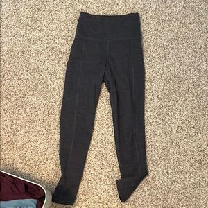 Dark grey High-Waisted Leggings
